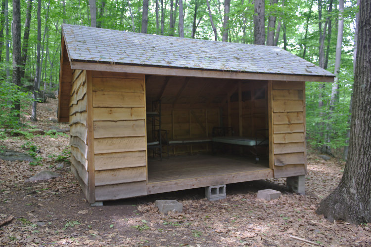 Adirondack Shelters interior