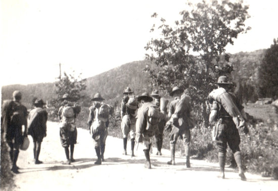 Torrington Scouts on Council Hike